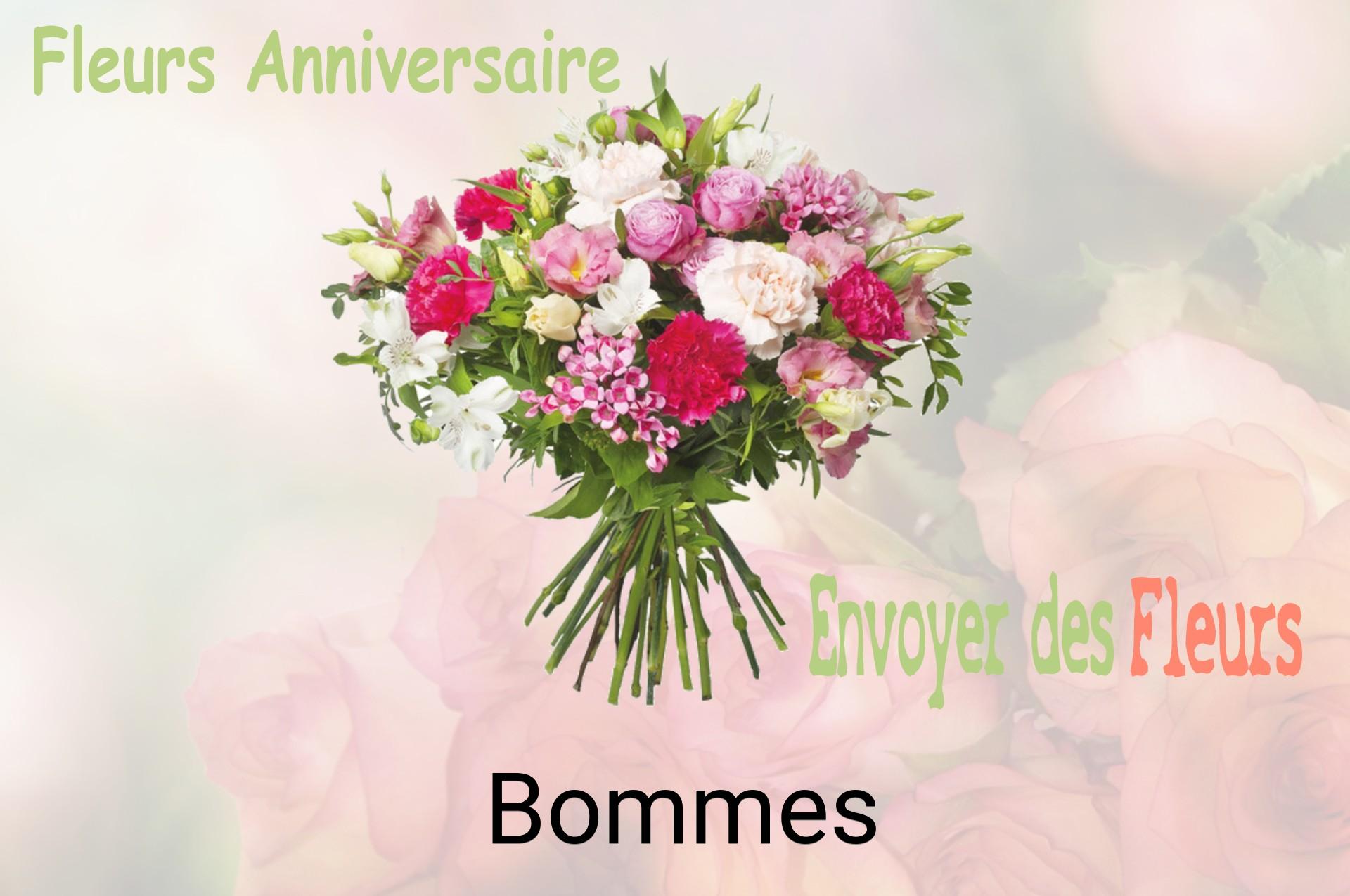 Bouquet de fleurs d’anniversaire livré à Bommes